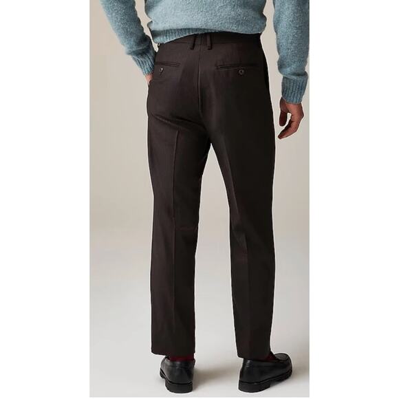 J Crew Crosby Classic Fit Suit Pant 36 x 30 Brown NWT Italian Wool BZ641 J.Crew - Picture 3 of 7